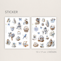 Winter Wonderland Sticker Sheets - Christmas Journal Decoration