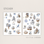 Winter Wonderland Sticker Sheets - Christmas Journal Decoration