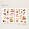 Herbst Sticker Set mit Motiven für Bullet Journal & Planer