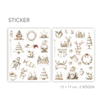 Skandinavische Wintersticker Set | Journal & Planersticker