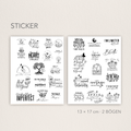 Inspirierende Stickerbogen mit Zitaten –  Minimalistisch & Motivierend