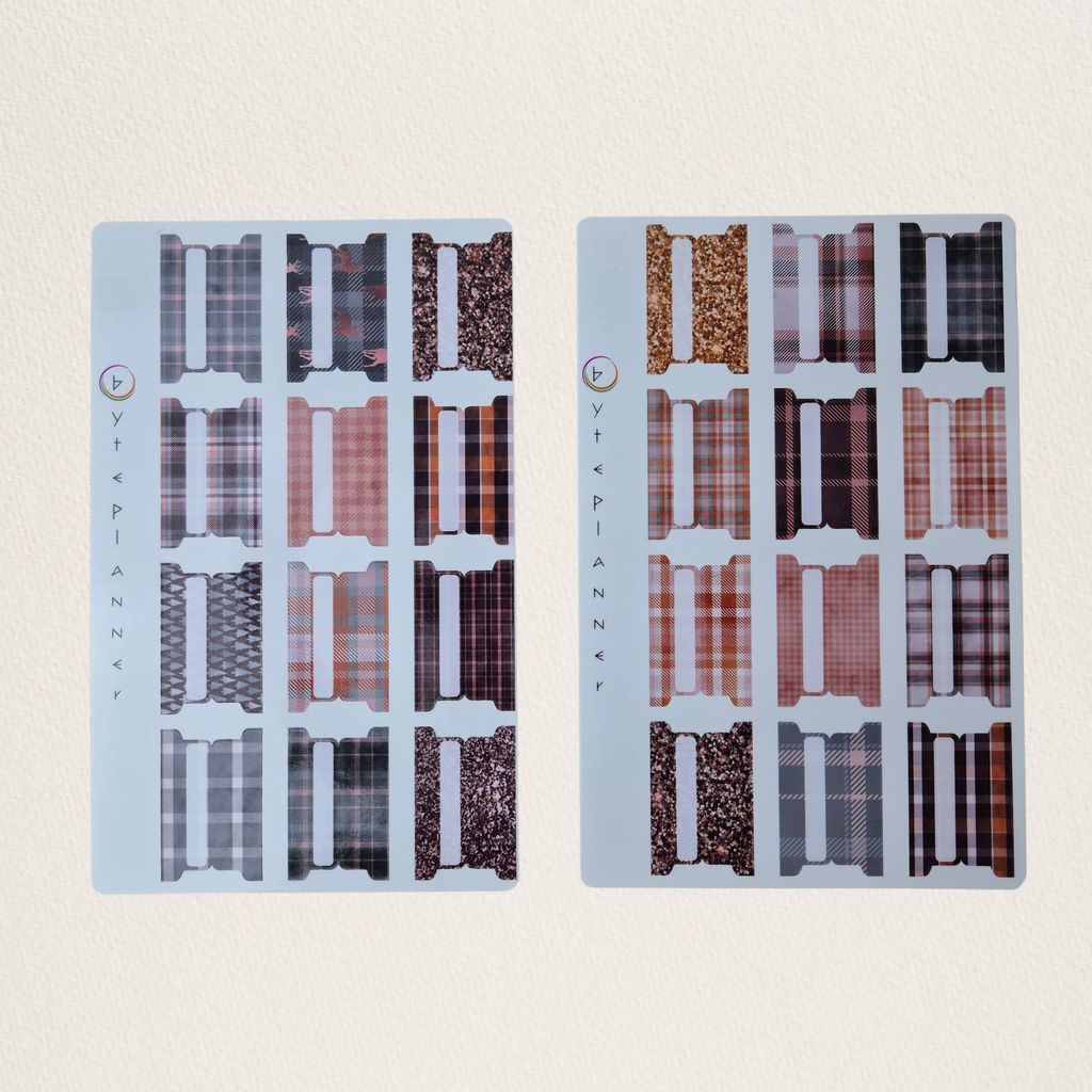 Bunte Planer-Tabs