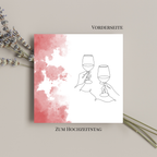 Grußkarte zum Hochzeitstag