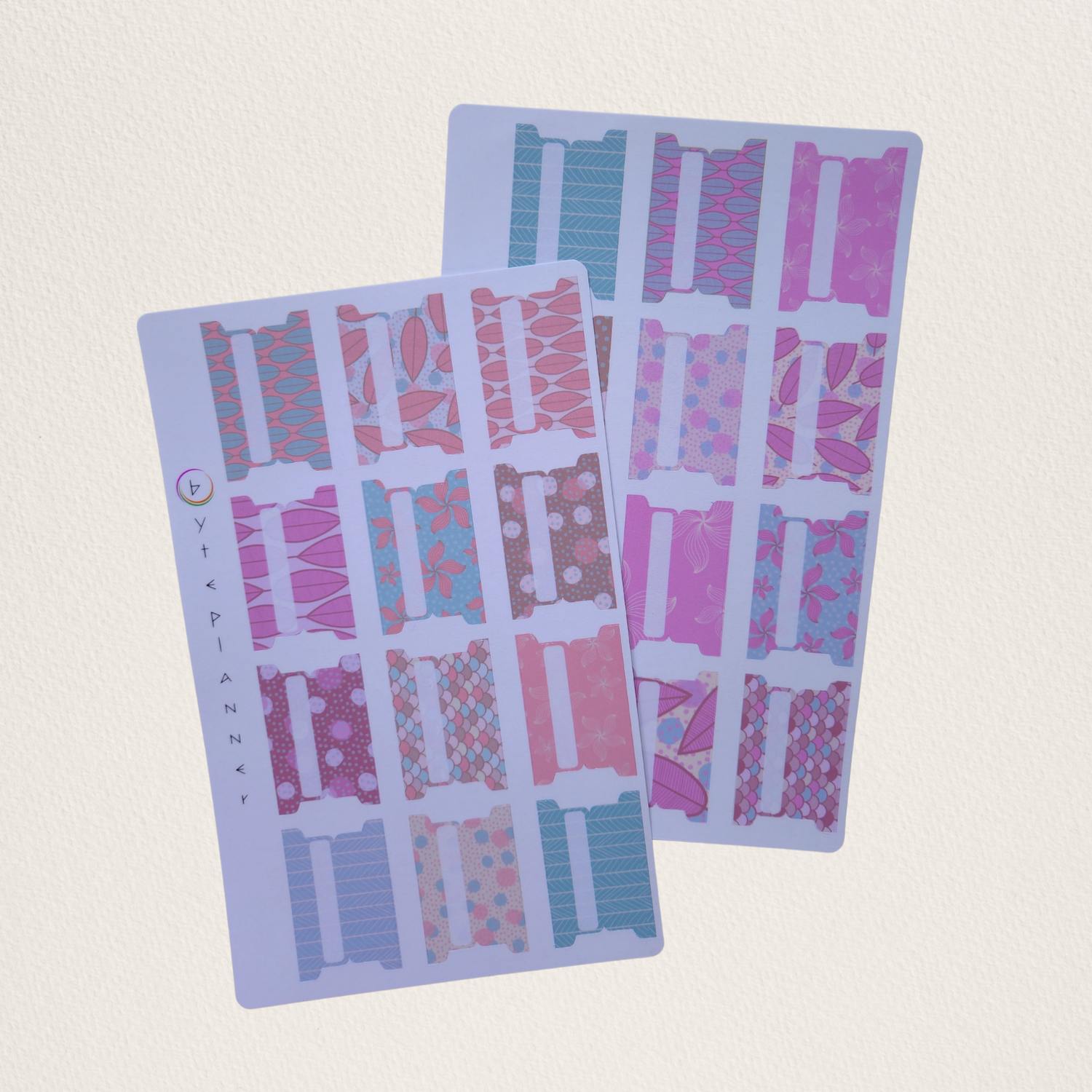 Tabs Dividers Blätte Markieren für Kalender und Planer