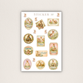 Vintage Oster-Stickerbogen – Shabby Chic