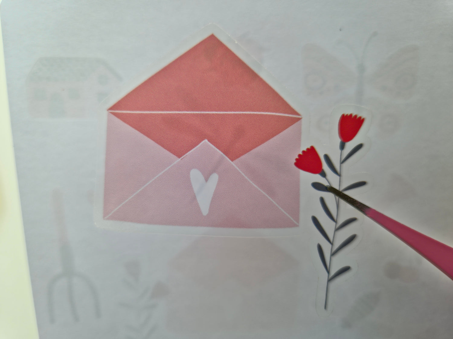 Frühlingssticker mit Insekten, Blumen & Gartenmotiven