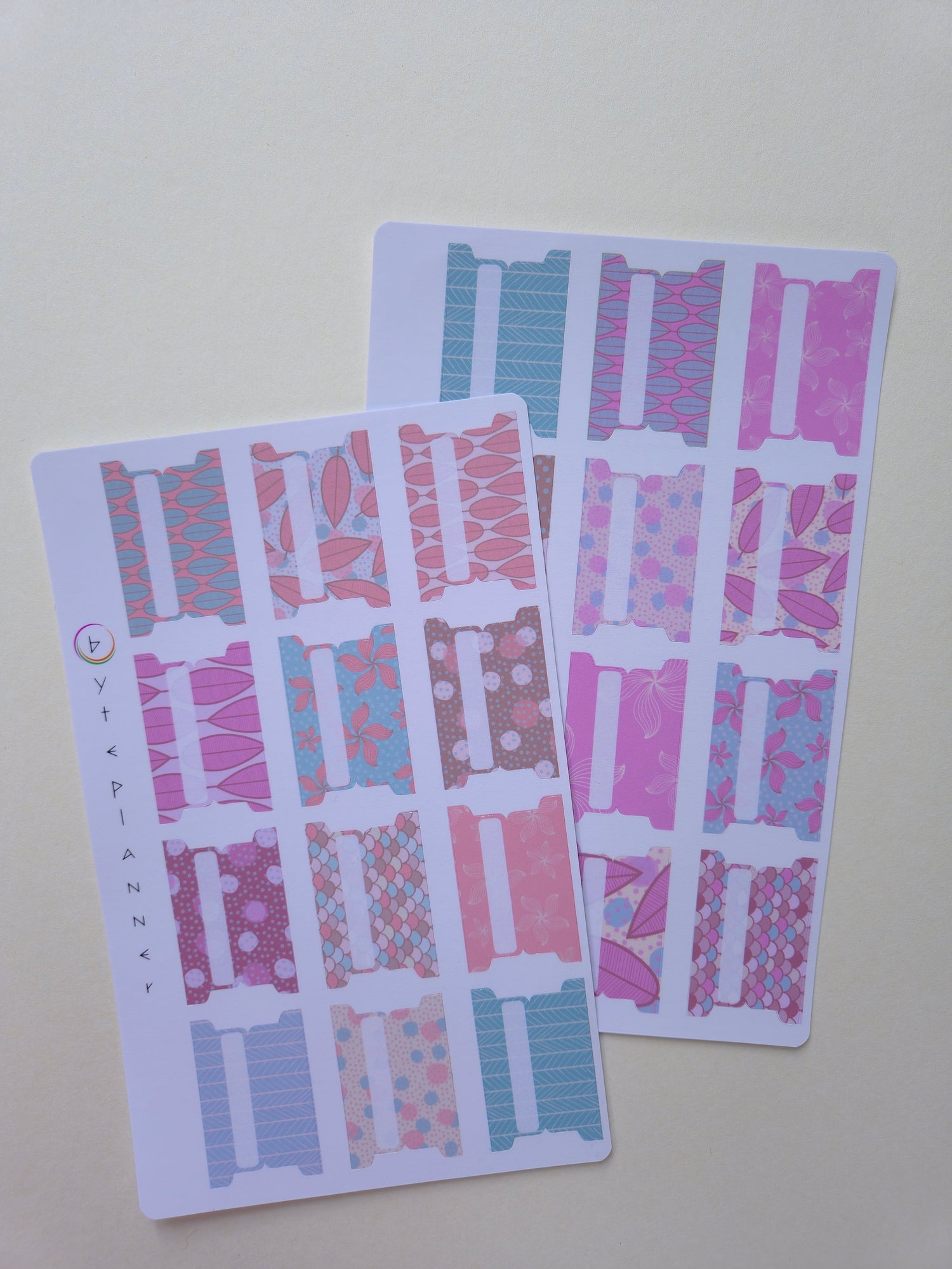 Tabs Dividers Blätte Markieren für Kalender und Planer