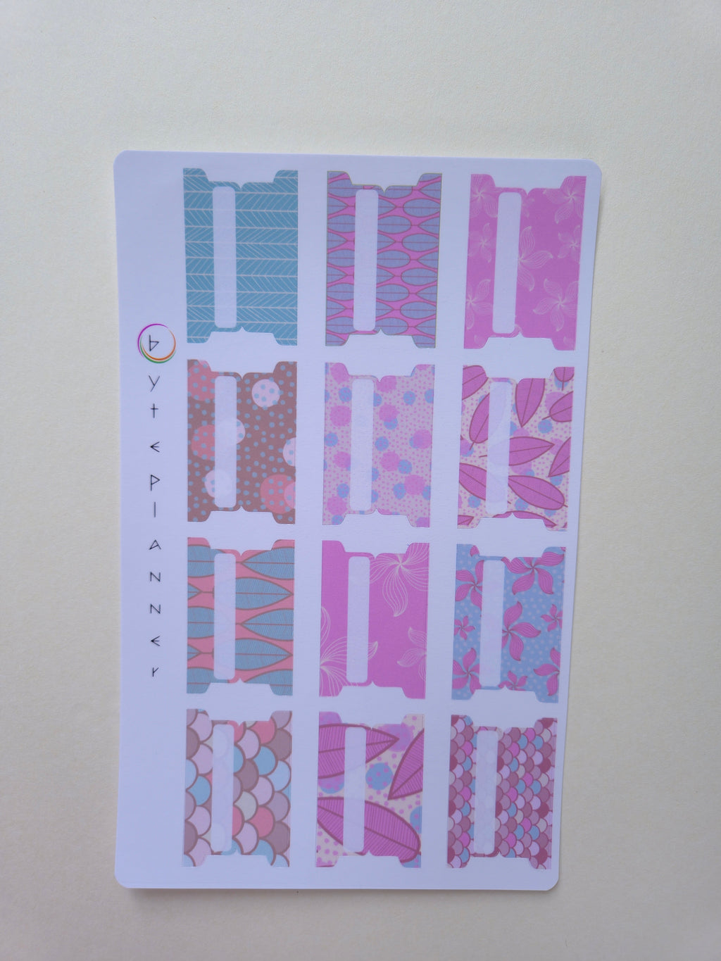 Tabs Dividers Blätte Markieren für Kalender und Planer
