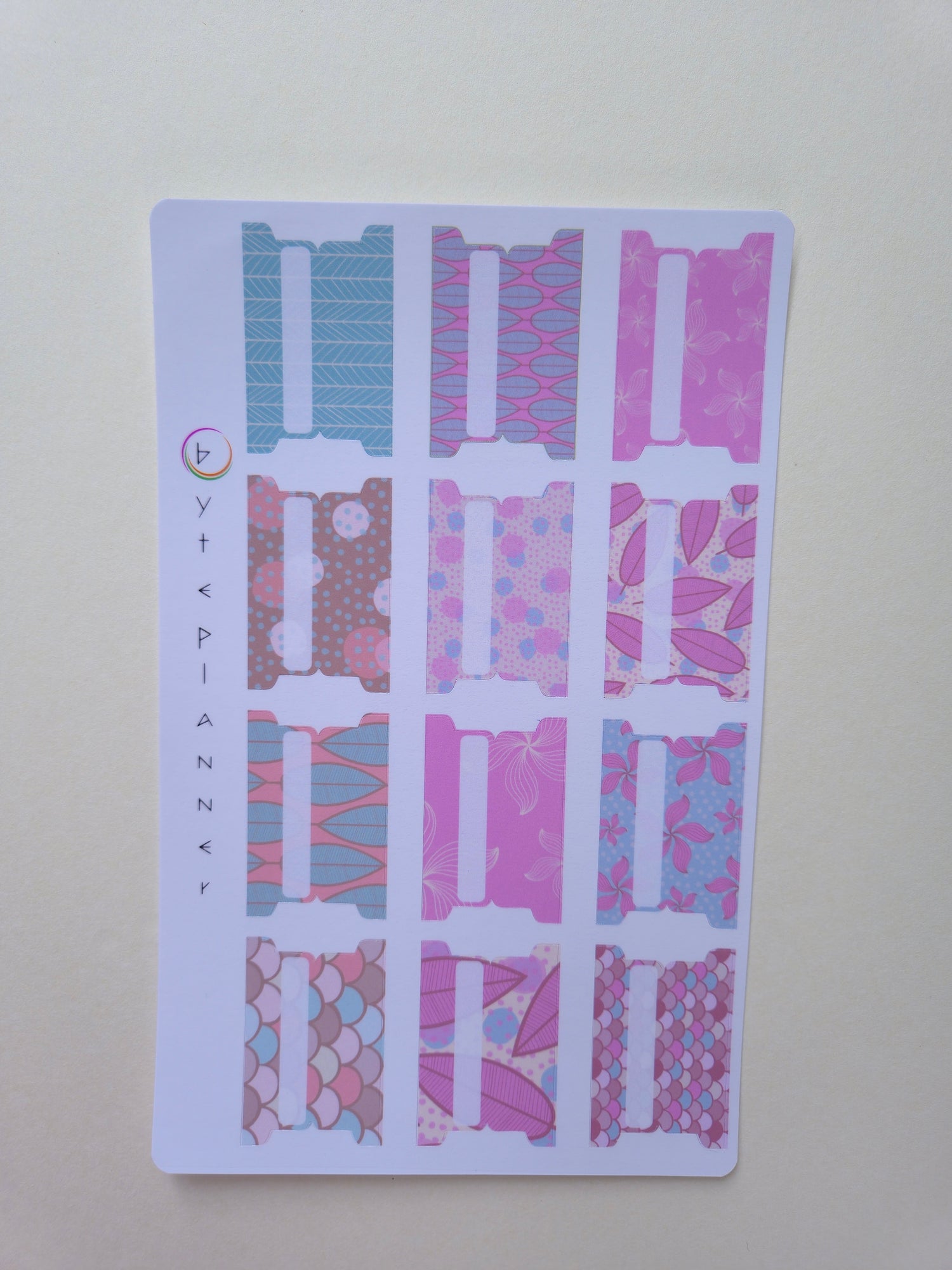 Tabs Dividers Blätte Markieren für Kalender und Planer
