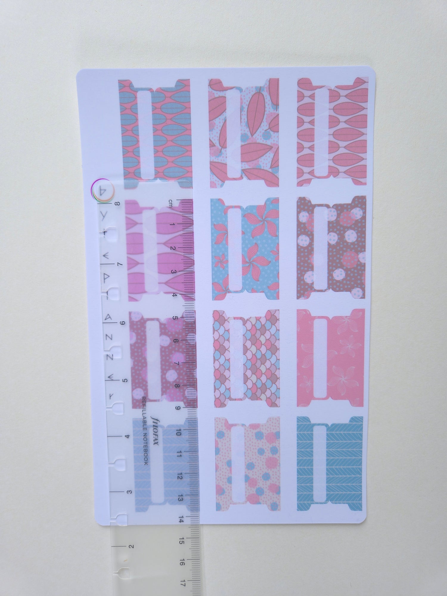 Tabs Dividers Blätte Markieren für Kalender und Planer