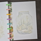 A5 Notizpapier mit eleganten Glasbiotop Wasserzeichen