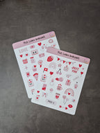 Valentinstags-Stickerset