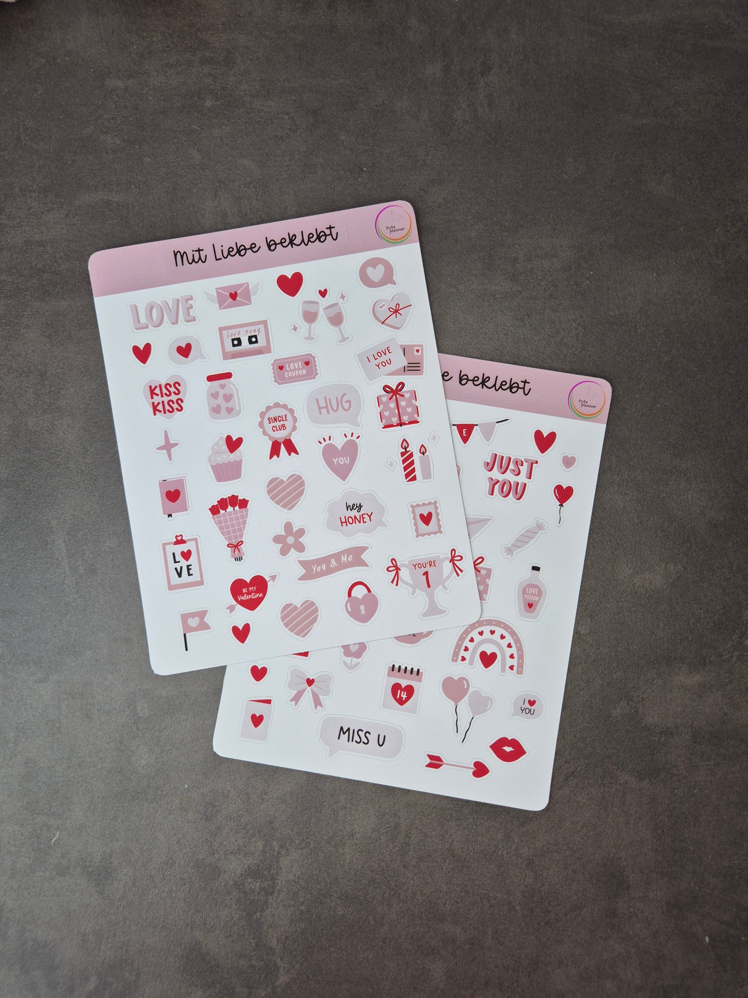 Valentinstags-Stickerset
