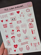 Valentinstags-Stickerset