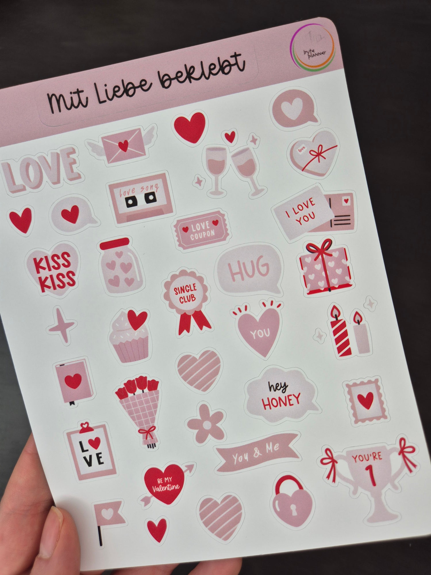 Valentinstags-Stickerset