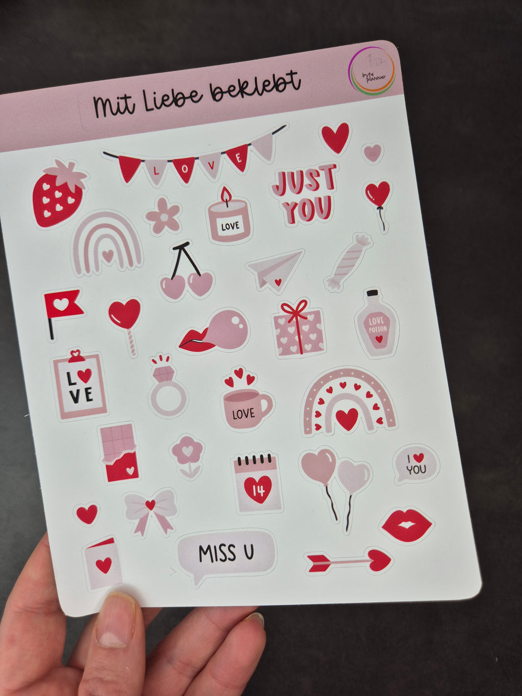 Valentinstags-Stickerset