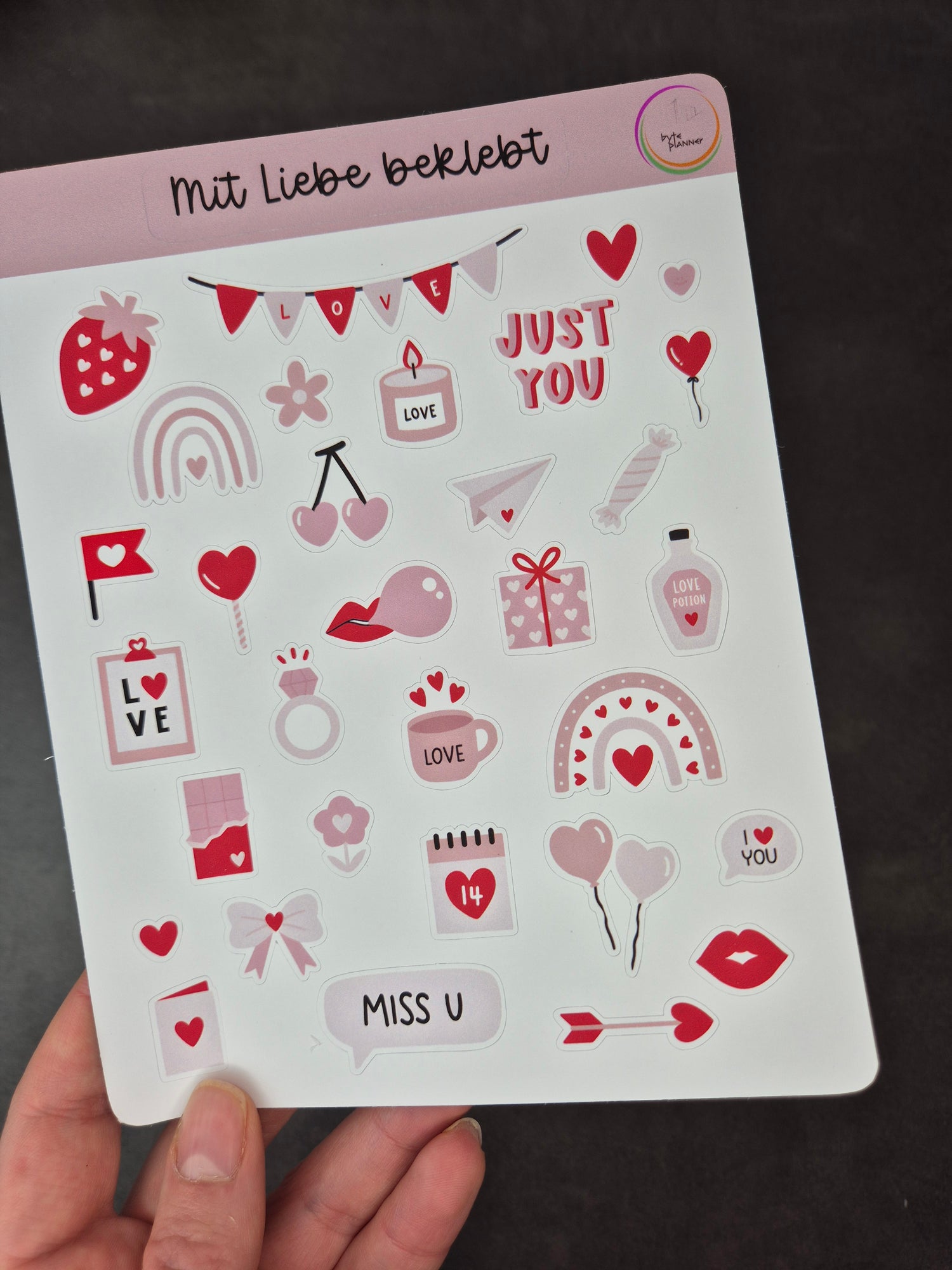 Valentinstags-Stickerset
