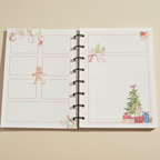 A5 Festliche Bullet Journal Einlagen mit Weihnachtsmotiven
