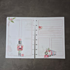 A5 Festliche Bullet Journal Einlagen mit Weihnachtsmotiven