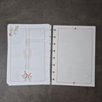 A5 Festliche Bullet Journal Einlagen mit Weihnachtsmotiven