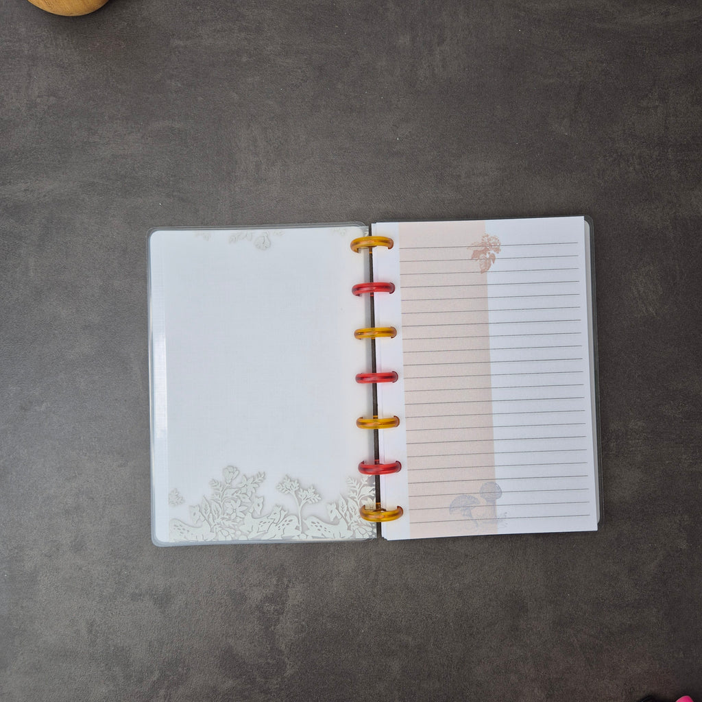 Mini Discbound Notizbuch „Waldtiere" – handgefertigt, nachfüllbar & liebevoll gestaltet