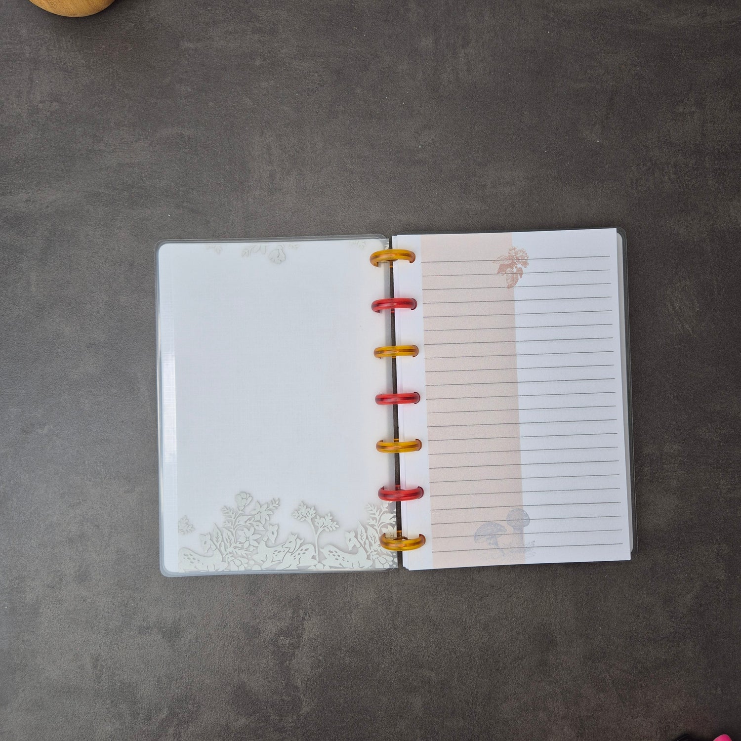 Mini Discbound Notizbuch „Waldtiere" – handgefertigt, nachfüllbar & liebevoll gestaltet