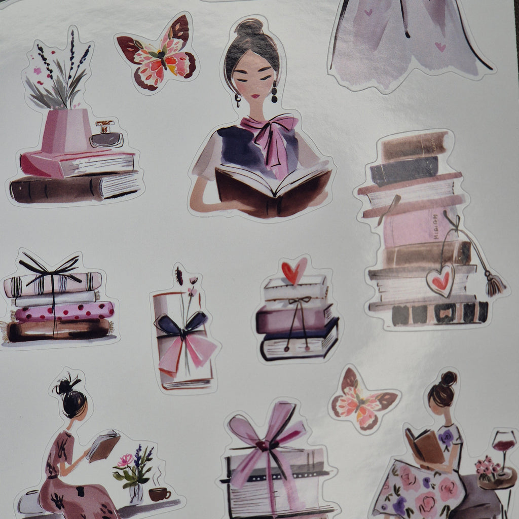 Cozy Reading Sticker Set