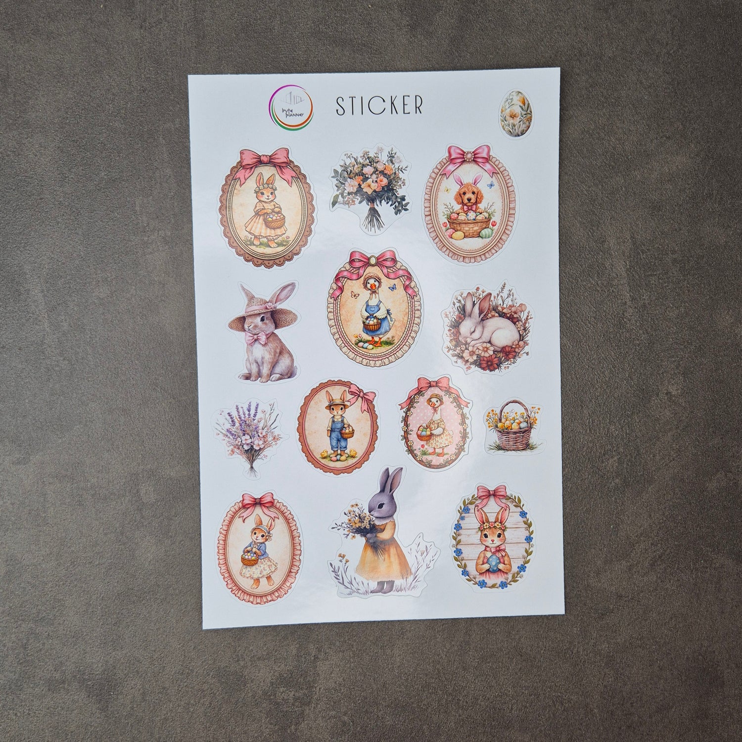 Vintage Aquarell Oster Sticker