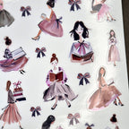 Aquarell-Sticker für Buchliebhaber & Planer-Junkies