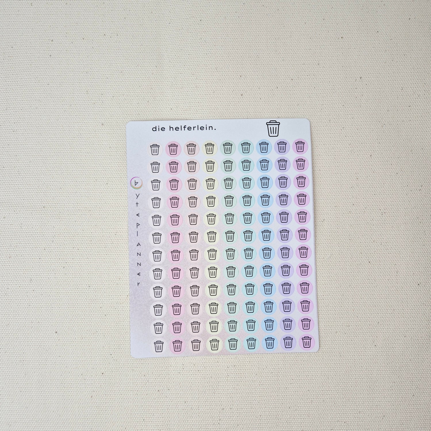 Müll Entsorgung Tracker Sticker – Funktionale Icons für mehr Übersicht im Haushalt
