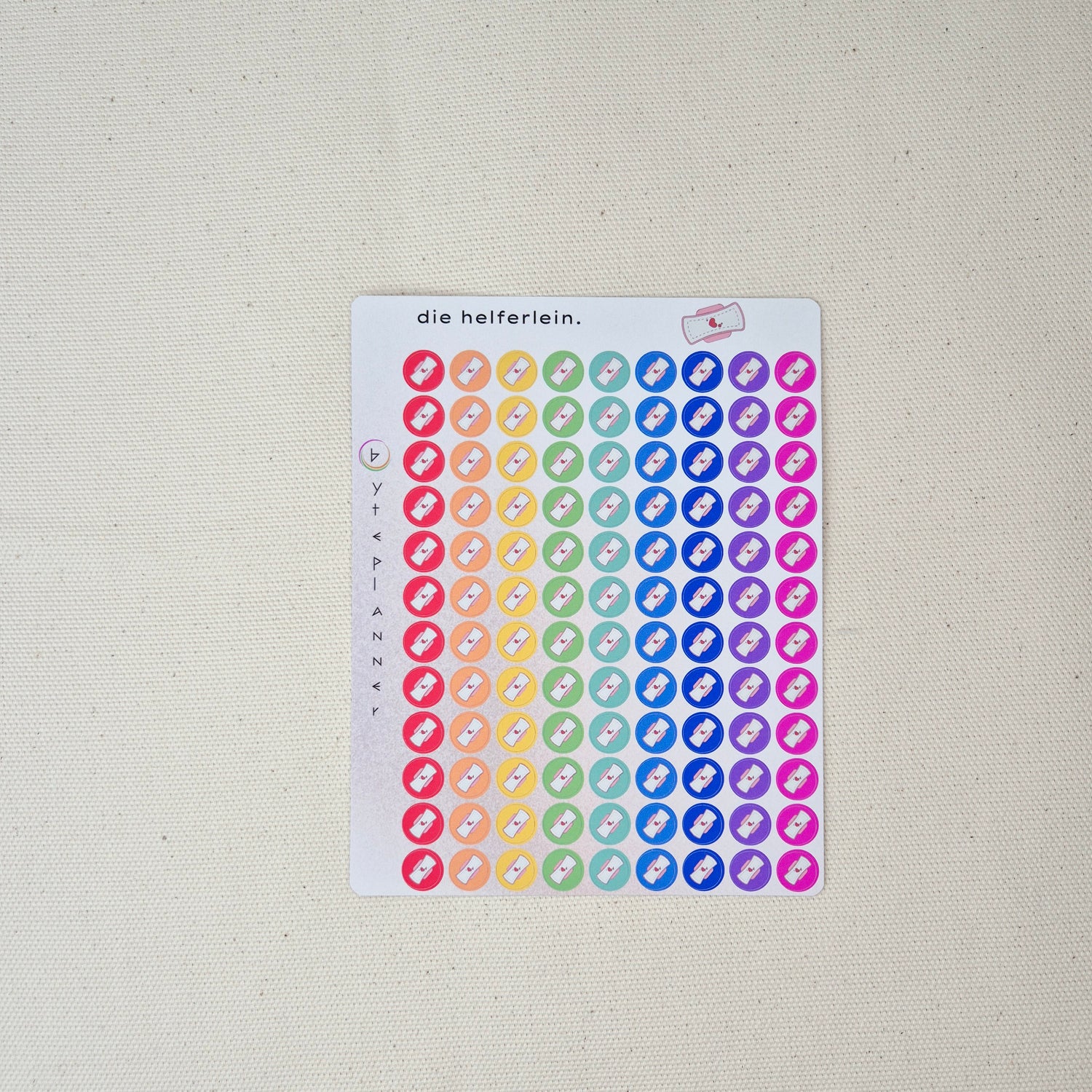 Tampon Icons Planner Stickers | Menstruation Tracker, Self-Care Journal