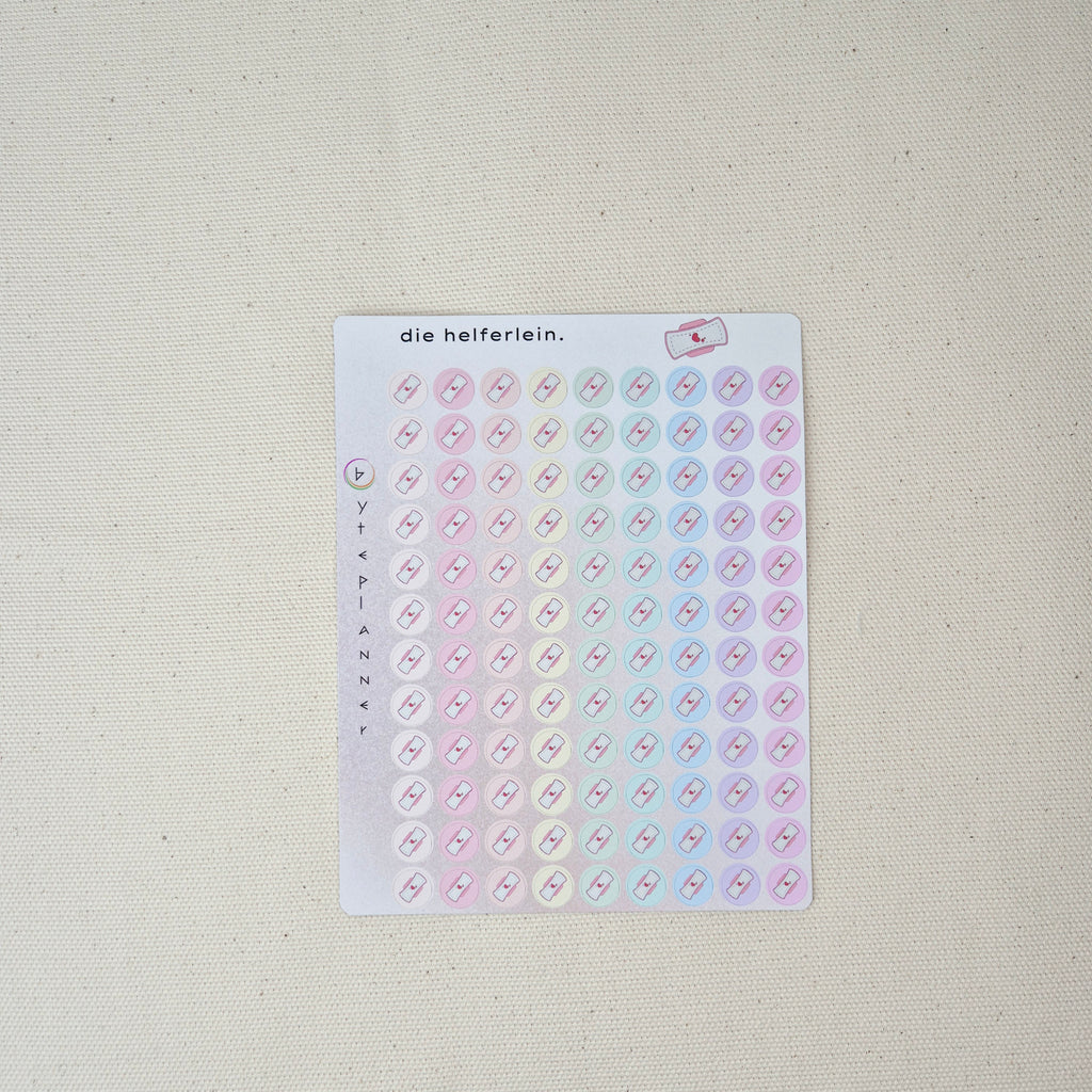 Tampon Icons Planner Stickers | Menstruation Tracker, Self-Care Journal