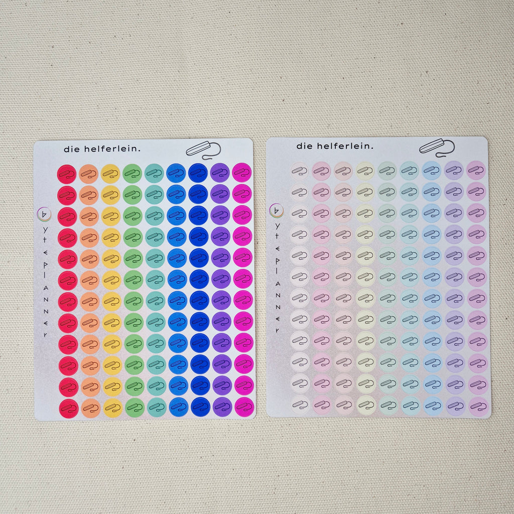 Tampon Icons Planner Stickers | Menstruation Tracker, Self-Care Journal