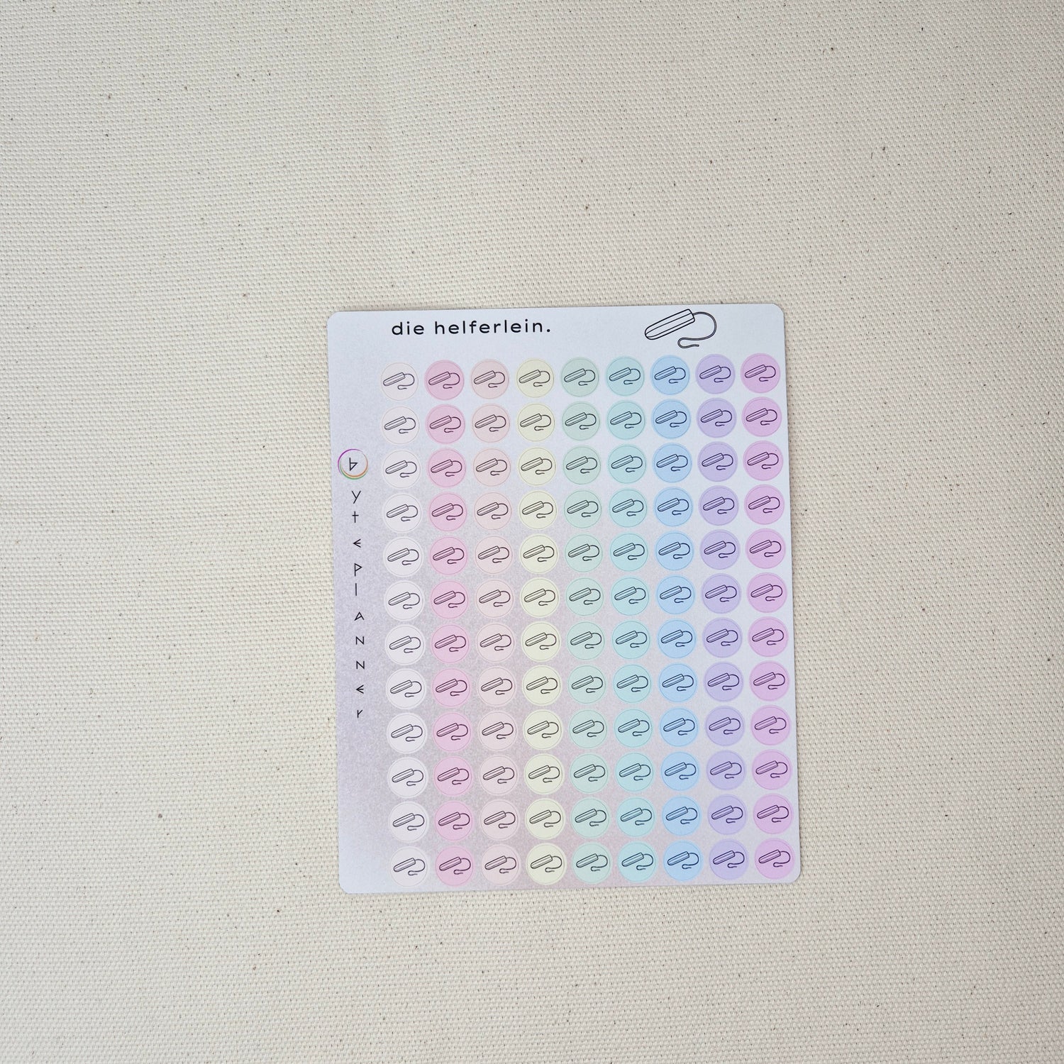 Tampon Icons Planner Stickers | Menstruation Tracker, Self-Care Journal