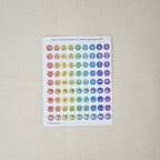 Selbstpflege Sticker Regenbogen Icons