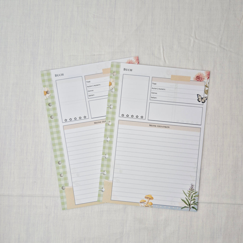 Buch-Review Tracker Einlagen