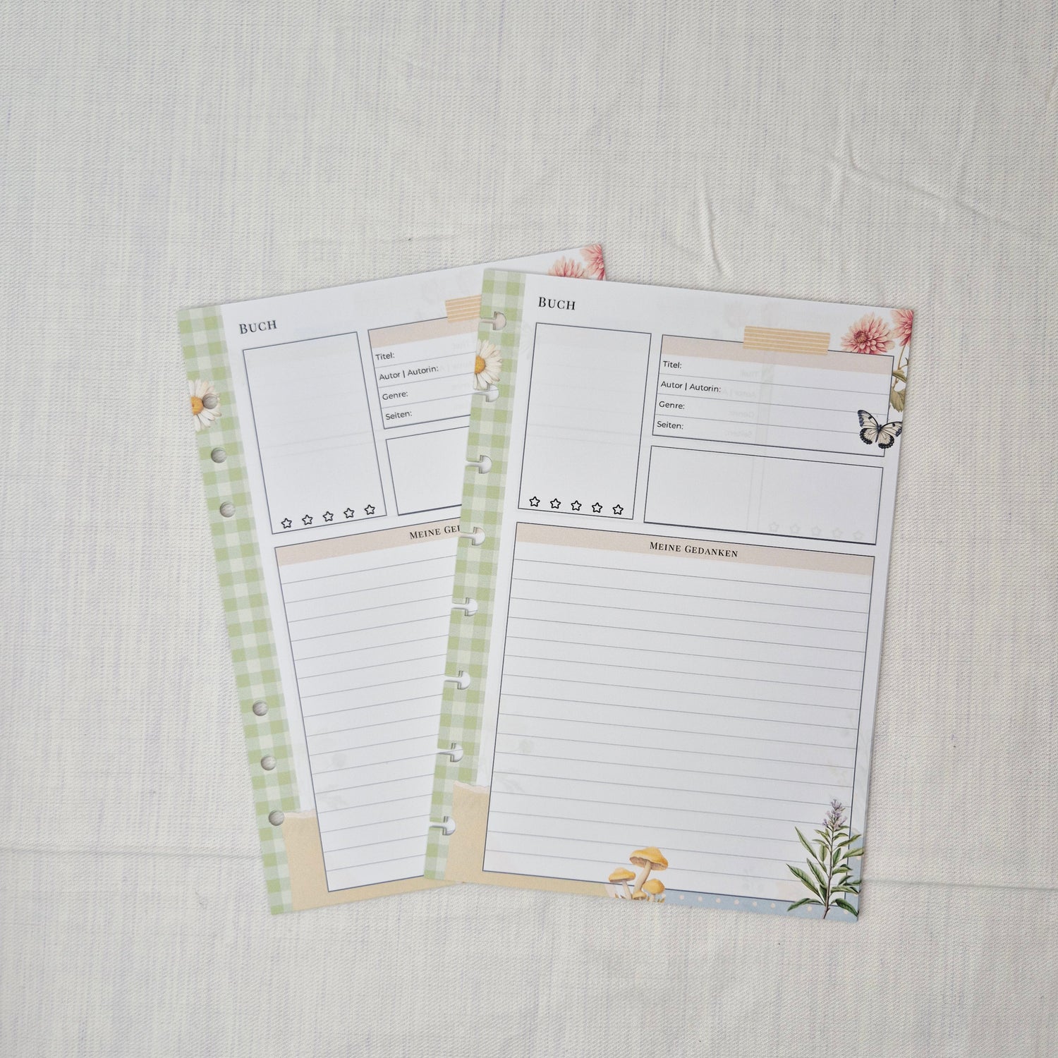 Buch-Review Tracker Einlagen