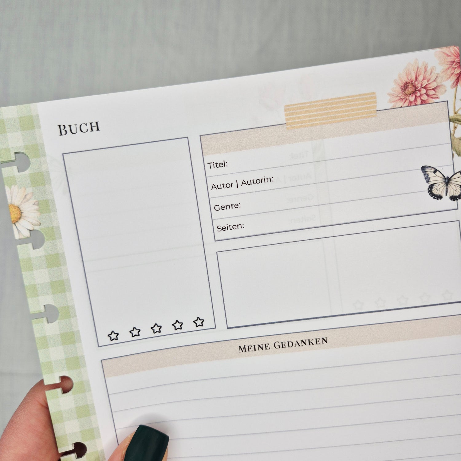 Buch-Review Tracker Einlagen