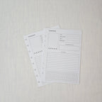 Minimalistische Lesejournal Einlagen Ersatzblätter