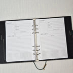 Minimalistische Lesejournal Einlagen Ersatzblätter