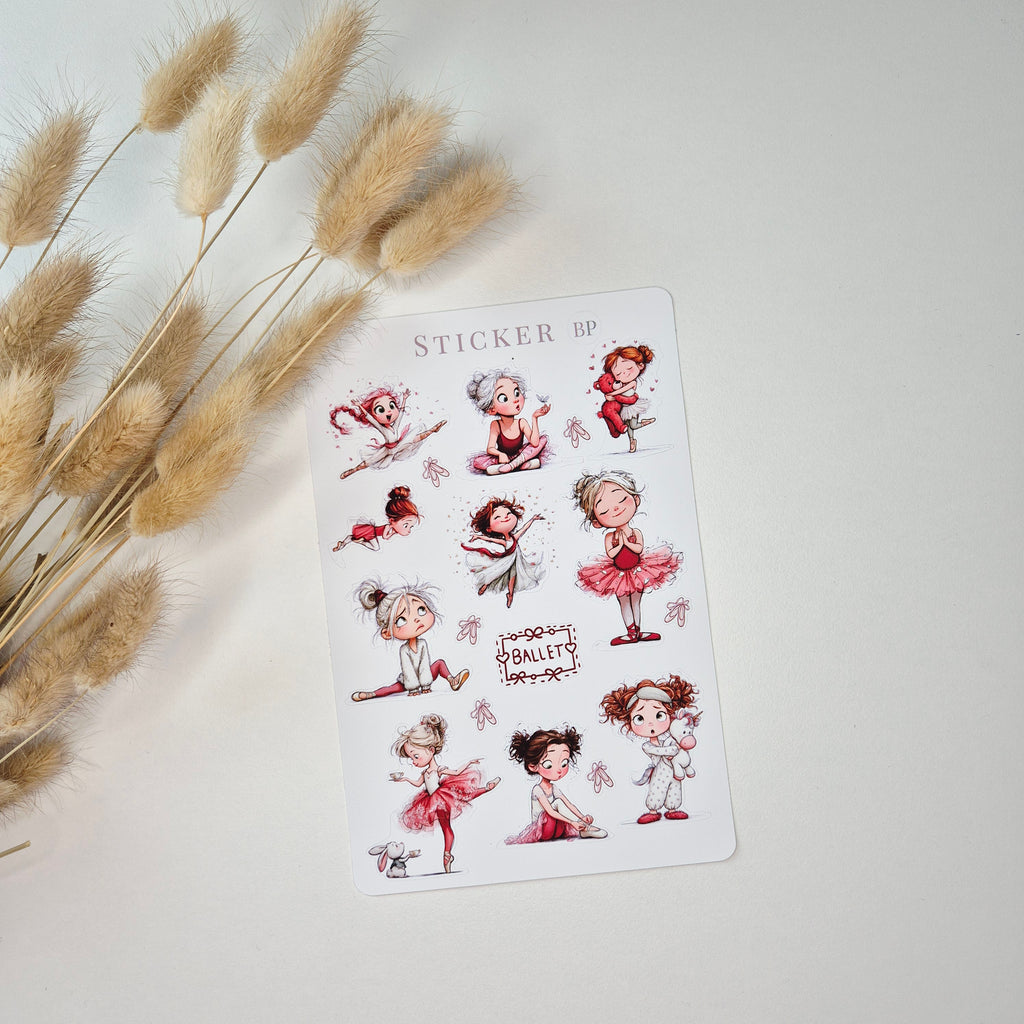 Stickerbogen Ballet für Ballerina Fans