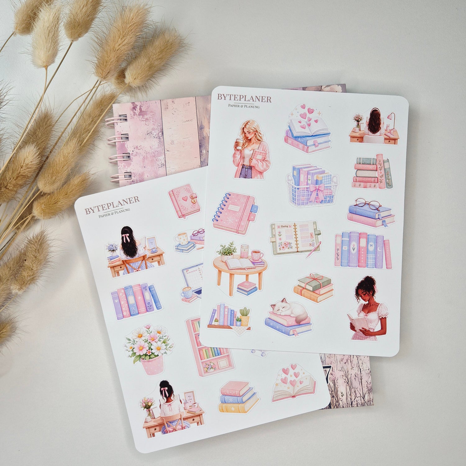 Sticker Buchliebhaber & Cozy Study