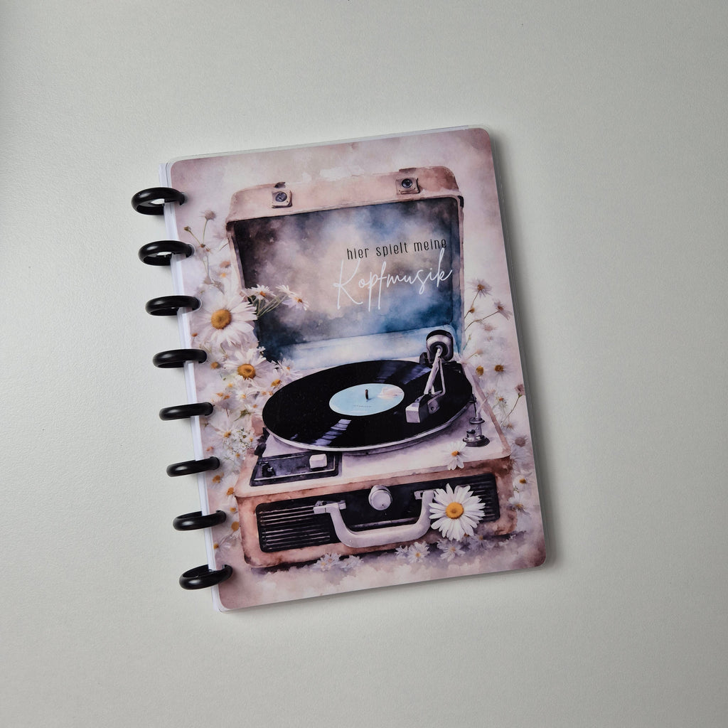 Discbound Notizbuch A5 „Hier spielt meine Kopfmusik"