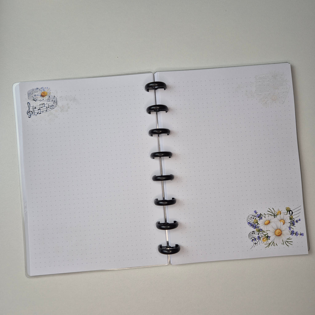 Discbound Notizbuch A5 „Hier spielt meine Kopfmusik"