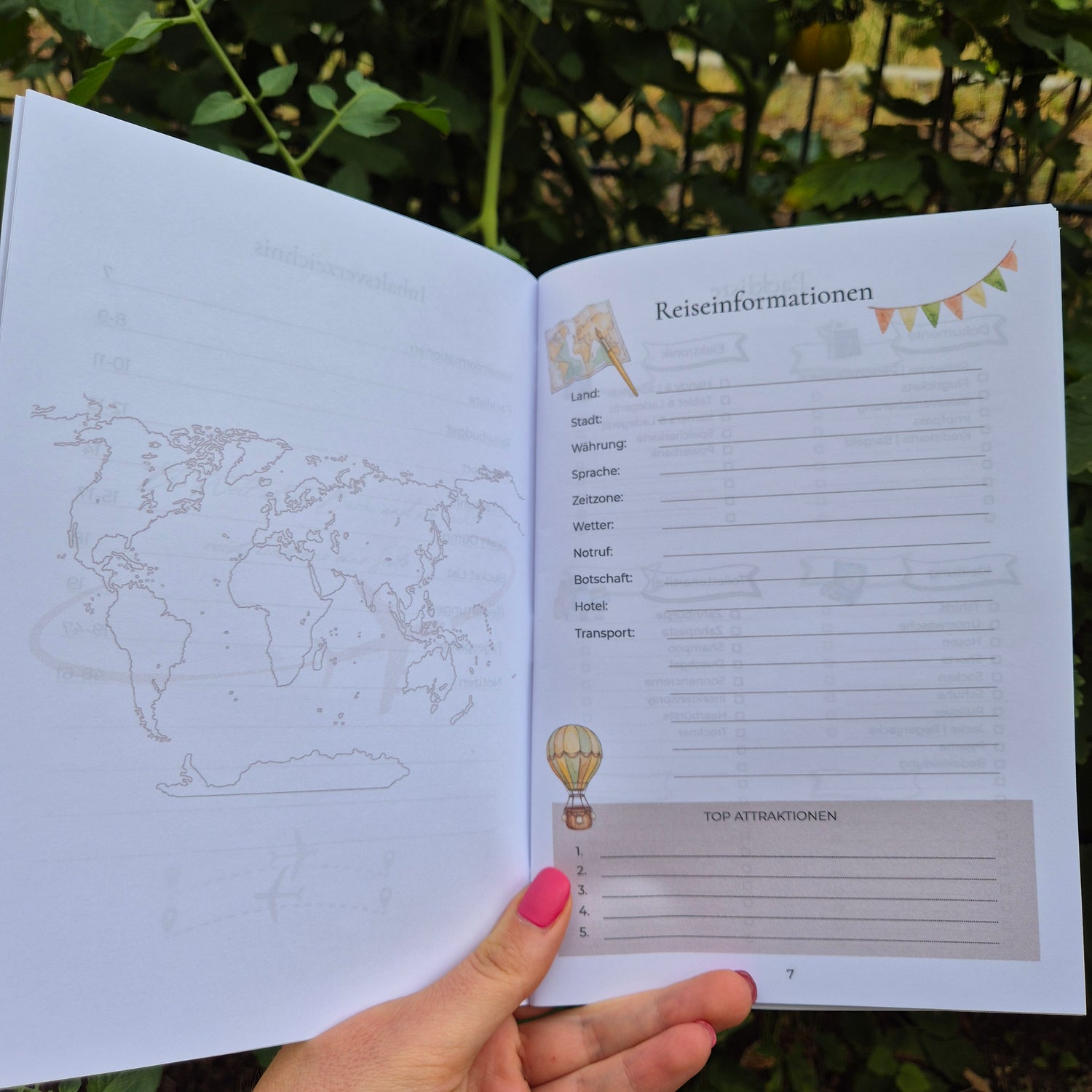 Reisejournal A5 – handgemacht für unvergessliche Reisen