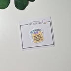 Holografischer Kawaii Sticker „Reminder-You don’t have to do everything today“ – Selbstfürsorge Aufkleber für Planer, Journal & Notizbuch