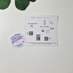 Holografischer Sticker „Too Many Tabs“  – Kawaii-Aufkleber für Laptop, Planer & Journal