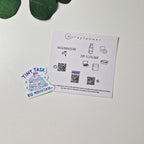 Holo Sticker „Tiny Task, Big Mountain“ – Kawaii Glitzer Sticker für Laptop, Kindle & E-Reader | Motivationssticker