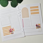 Hibiskus Bullet Journal Einlagen A5