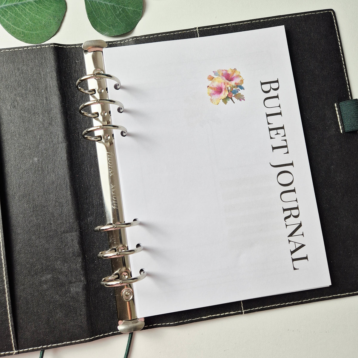 Hibiskus Bullet Journal Einlagen A5